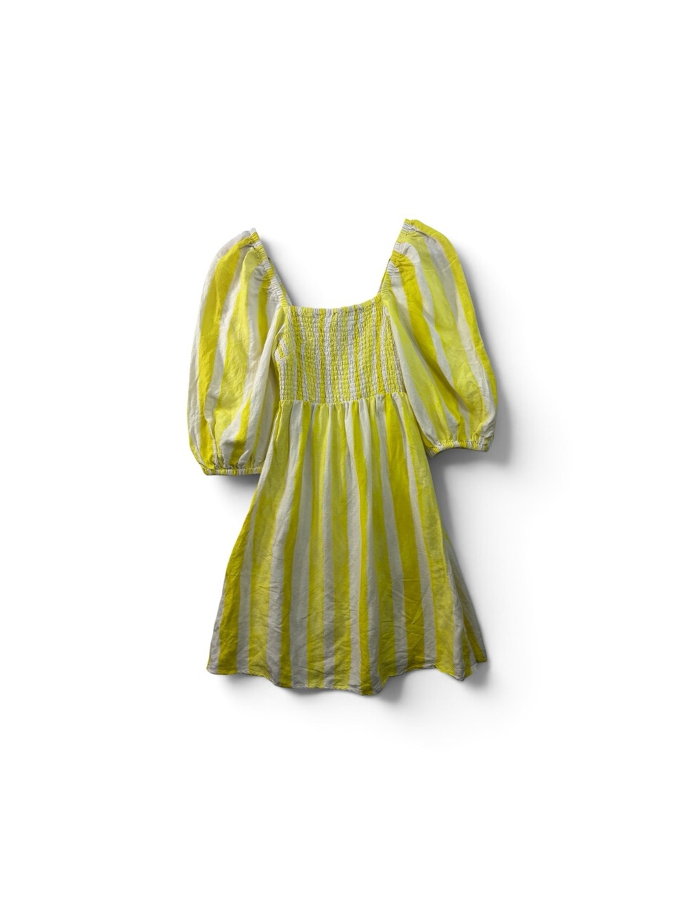 Tuckernuck Annie Smocked Dress Cameron Eubanks Wimberly Cabana Stripe XS‎ NWOT